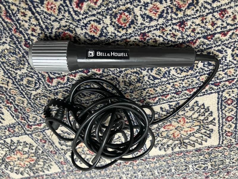 rare Bell & Howell Dynamic Microphone, Vintage, 1970s, USA