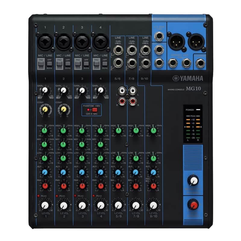 Yamaha MG10 Stereo Mixer, Open Box (Like New)