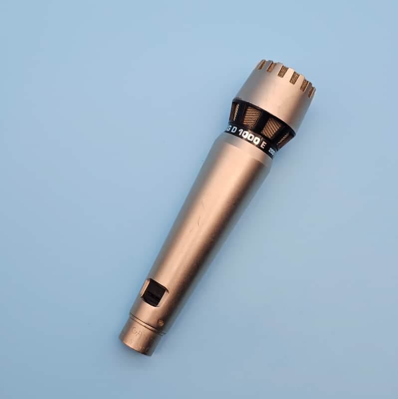 ☆Vintage 1970s AKG D1000E Dynamic Microphone - New Foam & Replacement Capsule Inside
