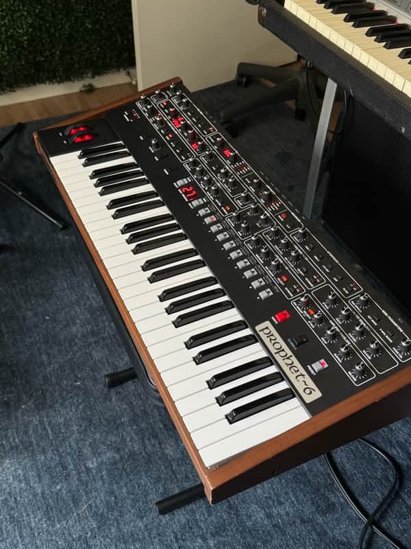 Sequential Prophet-6 49-Key 6-Voice Polyphonic Synthesizer 2018 - 2020 - Black with Wood Sides