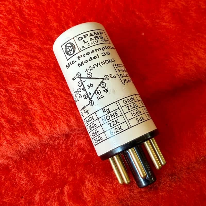 Opamp Labs Model 36 microphone input transformer 1960’s 70’s discrete 360 BM