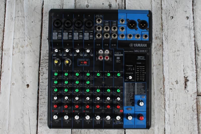 Yamaha MG10XU 10 Channel Analog Stereo Mixer with 4 Mic Preamps USB and Effects