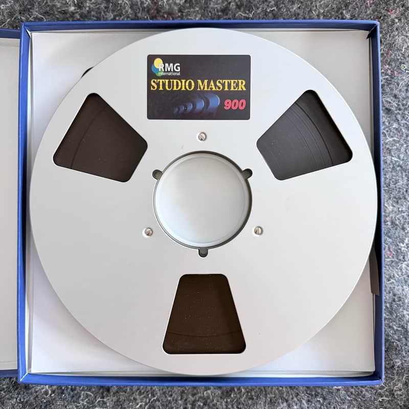 RMG SM900 1/2" audio tape on 10.5" reel for analog RTR tape machines