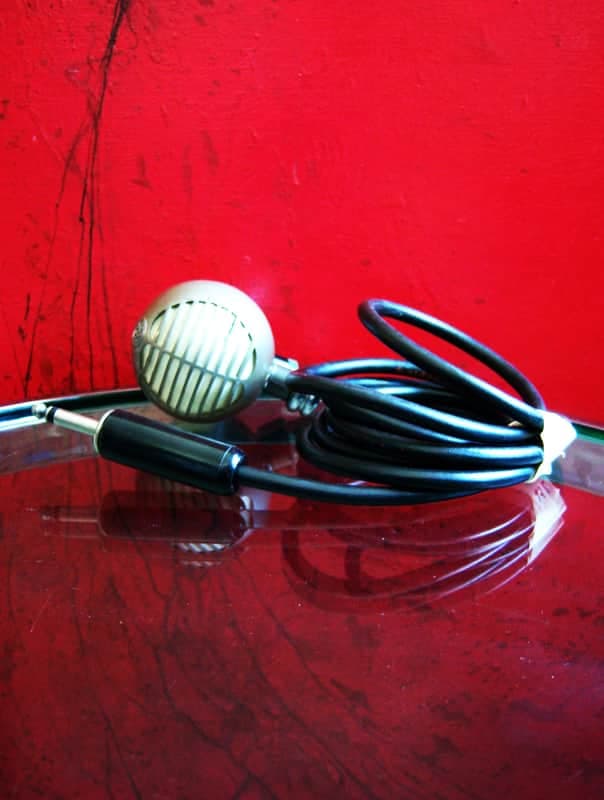 Vintage 1940's RCA MI-12010 dynamic microphone High Z w harp mic original Belden cable WORKING 74B 77DX