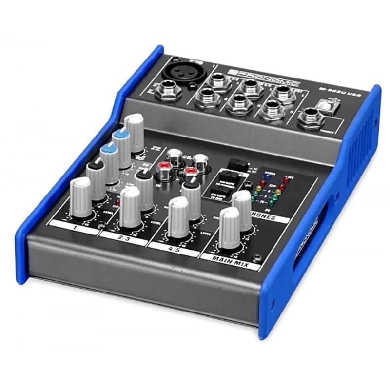 Pronomic M-502U 5 Channel USB Compact Mixer
