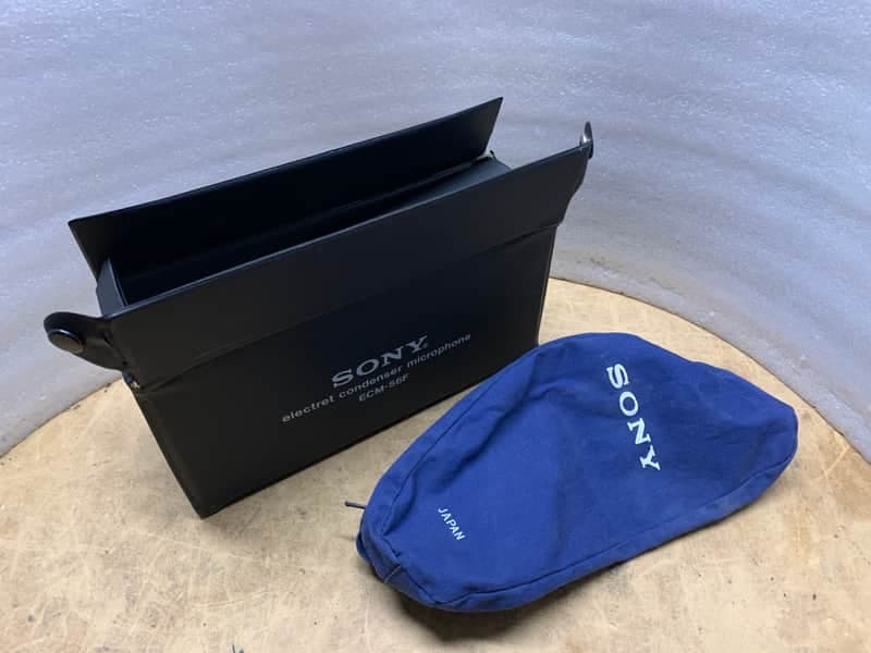 SONY ELECTRET CONDENSER ECM- 56F MICROPHONE CASE- RARE! VINTAGE! MAKE OFFER!