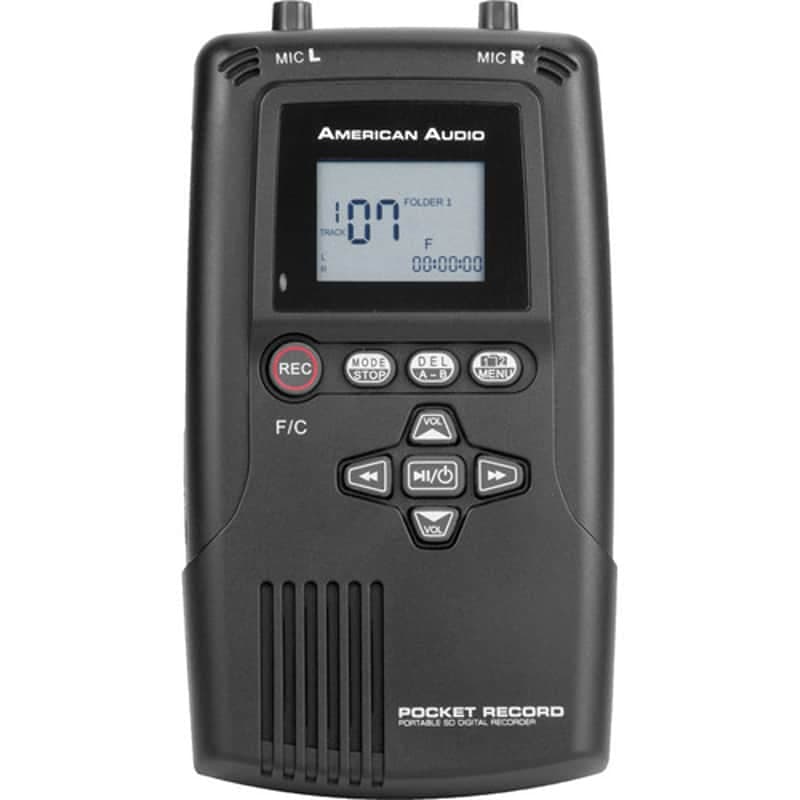 American Audio Pocket Record Portable Digital Audio Recorder
