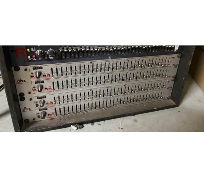 Lot of 2 - DBX 231s Dual Channel 31-Band EQ 2010s - Silver