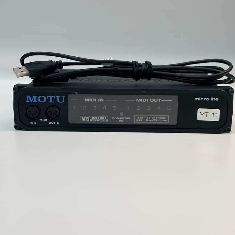 VERY GOOD - MOTU MICRO LITE - USB MIDI INTERFACE ..5 IN / 5 OUT