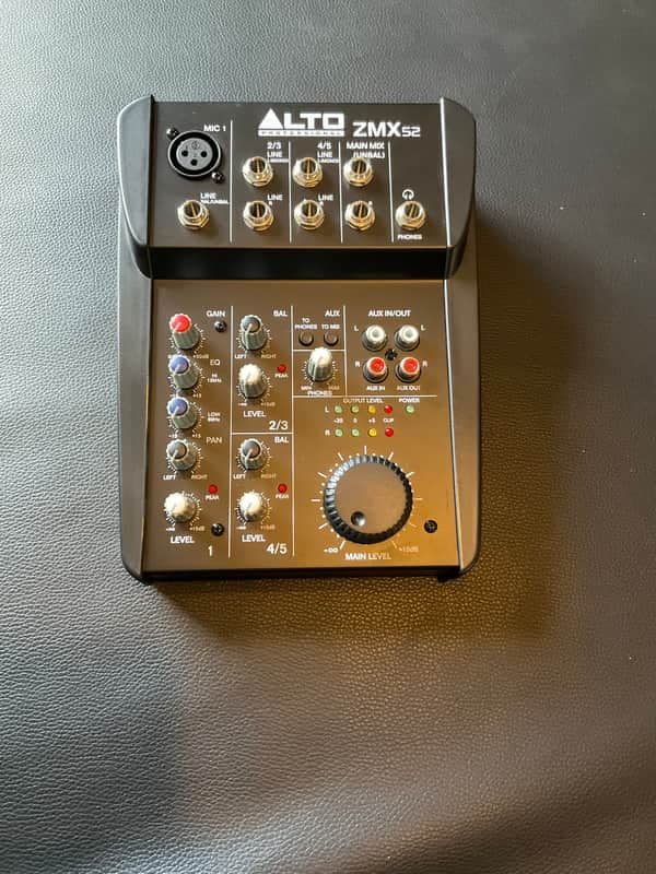 Alto Professional Zephyr ZMX52 5-Channel 2-Bus Analog Mixer 2010s - Black