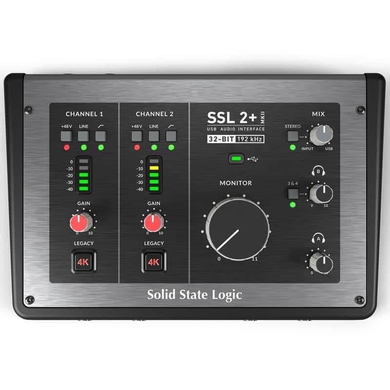 Solid State Logic SSL2+ MkII USB Audio Interface 2024 - Present - Black