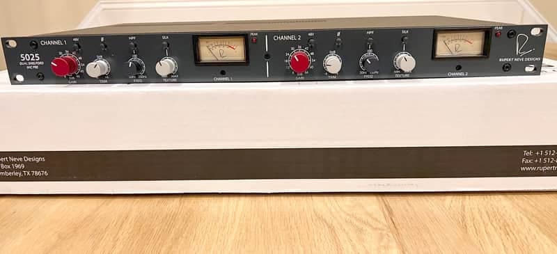 Rupert Neve Designs Rupert Neve Designs 5025 Shelford Dual Microphone Pre-amp Shelford