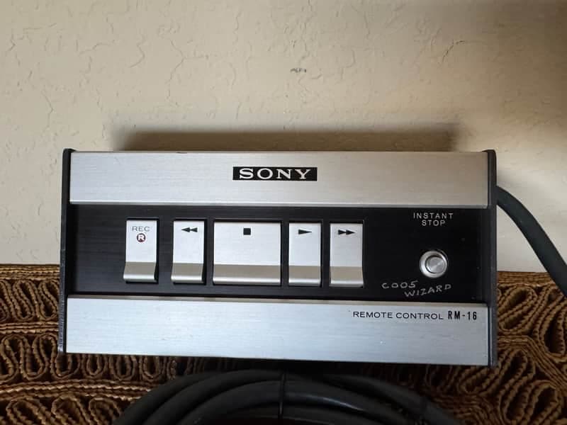 SONY RM-16 REMOTE CONTROL FOR SONY TC-854-4 REEL-TO-REEL TAPE DECK - RARE!