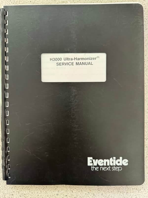 EVENTIDE H3000 SERVICE MANUAL W SCHEMATICS