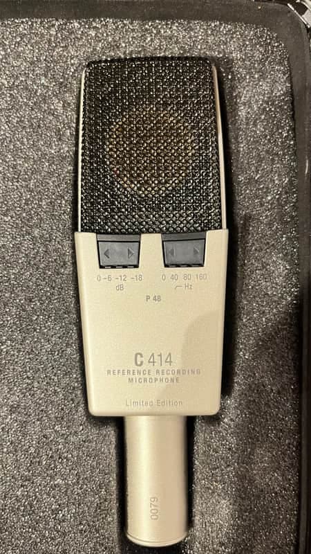 AKG C414 LTD Reference Recording Microphone 60th Anniversary Limited Edition 2007 - Platinum