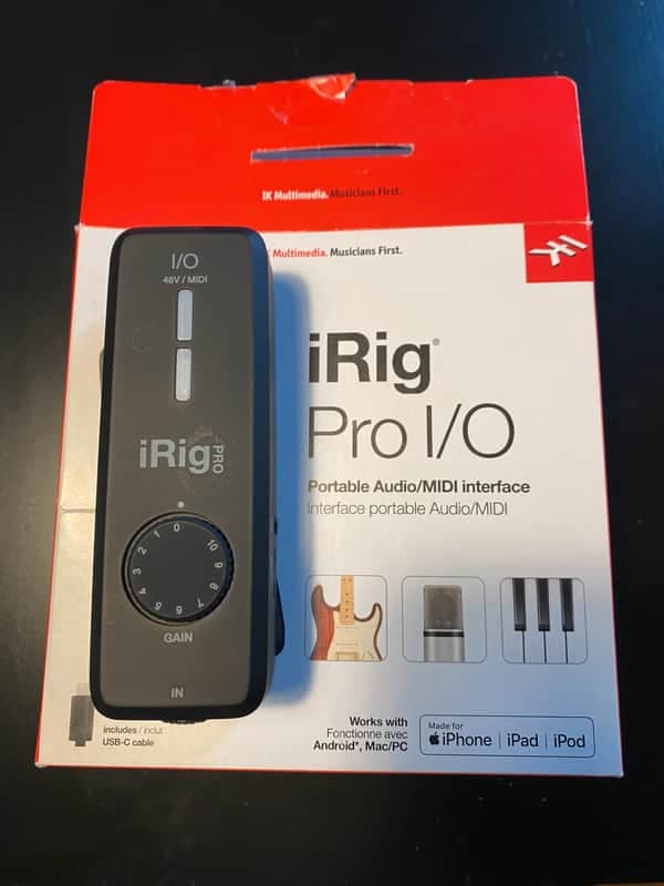 IK Multimedia iRig Pro I/O Mobile Audio Interface 2017 - Present - Black