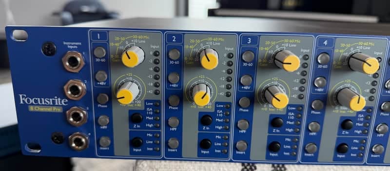 Focusrite ISA 828 MkII 8-Channel Mic Pr w/ Digital Card