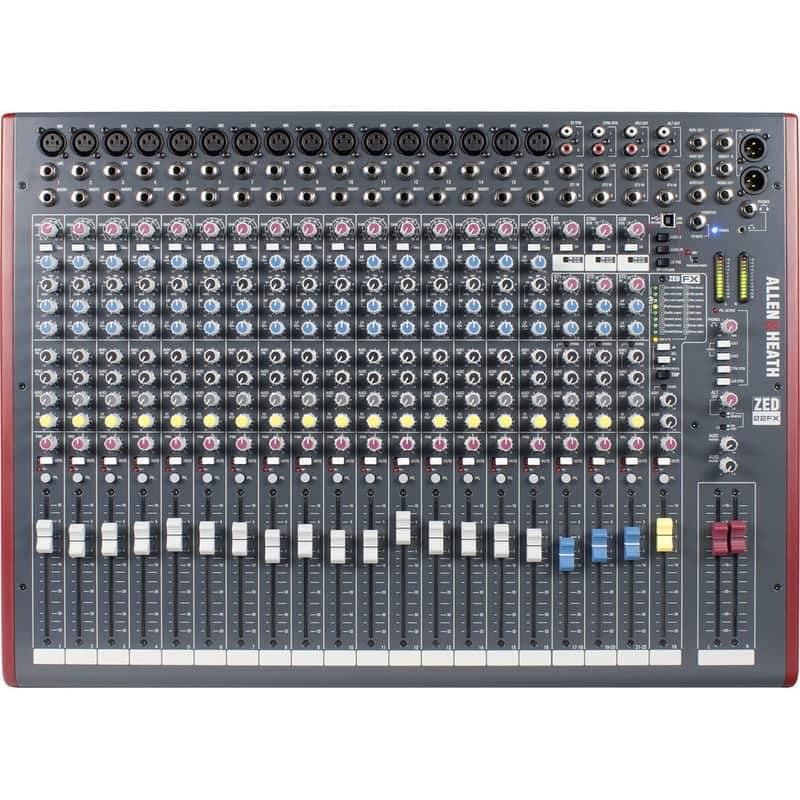 Allen & Heath ZED-22FX 22-Channel Mixer with Effects 2011 - Present Black/Red