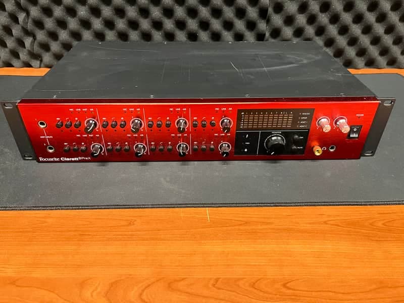 Focusrite Clarett 8Pre X Thunderbolt Audio Interface 2010s - Red