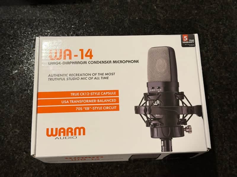 Warm Audio WA-14 Multipattern Brass Capsule Condenser Microphone 2017 - Present - Black