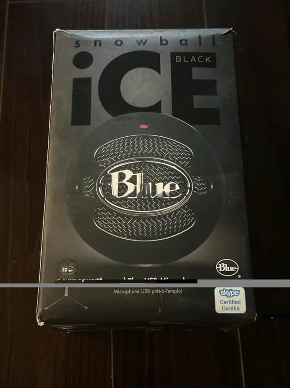 Blue Snowball iCE USB Condenser Mic Black | Podcasting, Streaming & Recording