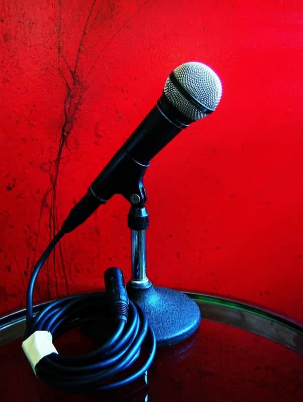 Vintage 1980's Beyer Dynamic M300N(C) cardioid dynamic Microphone Low Z w mic clip & cable West Germany Shure SM58 # 2
