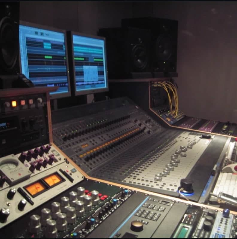 Studio Recording Desk with Outboard Rack Mounts (Custom Build)