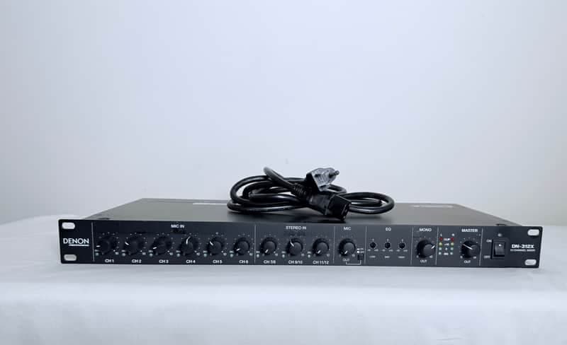 Denon DN312X 12-Channel 1U Rackmount Line Mixer 2010s - Black