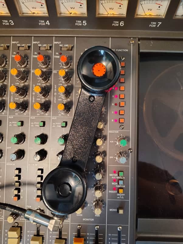 Telephone Microphone NOS - Midnight and Orange Chiller