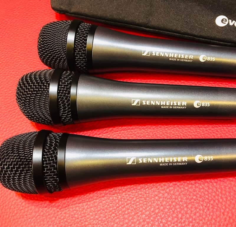 Sennheiser e835 Professional Vocal Microphone 835 e-835 Mic (3-pack) 100% perfect!