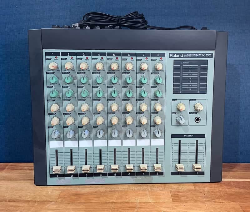 Roland RX-82 Vintage 8-channel Stereo Mixer Grey