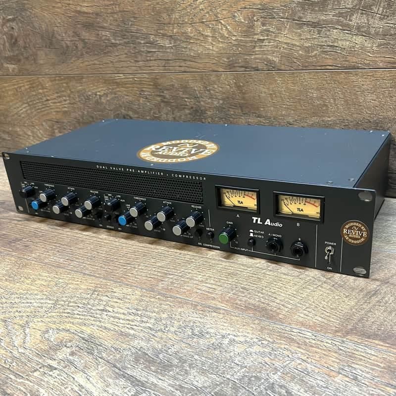 REVIVE AUDIO MODIFIED: TL AUDIO C1, DUAL CHANNEL TUBE COMPRESSOR, MIC PREAMP, BIG FAT TRACKS!
