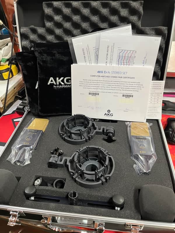 AKG C414 XLII/ST Stereo Matched Pair 2010s - Black
