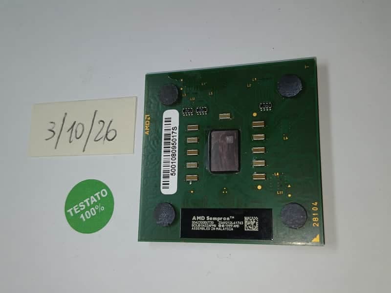 AMD CPU AMD Sempron 2300+ Socket A - Certificato per DAW Vintage