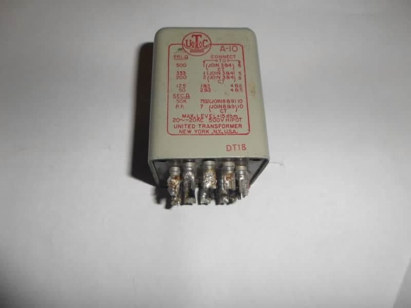 UTC A-10 Preamp Limiter Transformer 1950's
