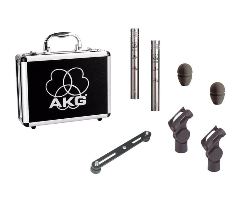 AKG C451B Stereo Matched Pair Small Diaphragm Microphone Condenser Mic Set