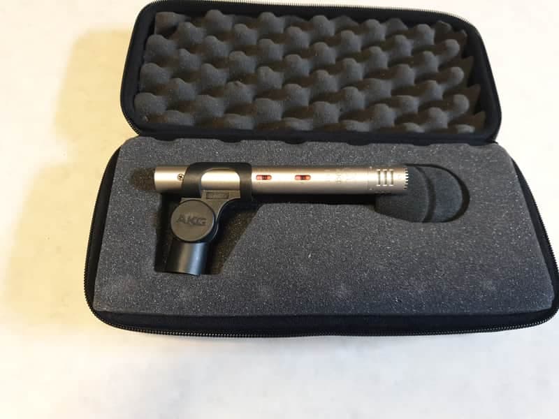 AKG C451B Small Diaphragm Cardioid Condenser Microphone 2010s - Satin Nickel Plated
