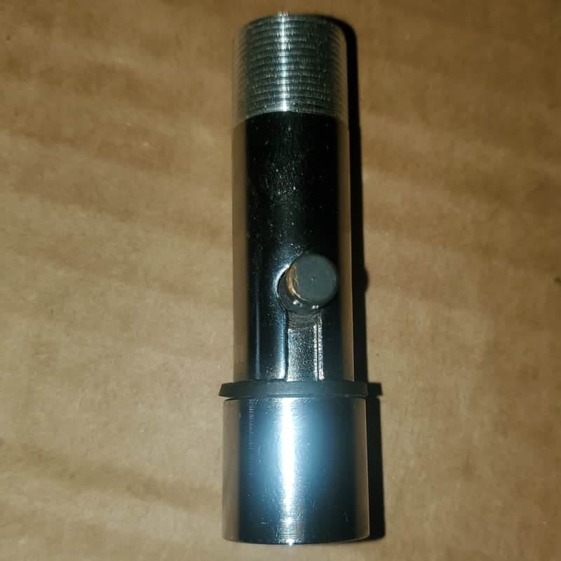 Shure Microphone Adapter with Quick Release Push Button for Standard 5/8", 27 Thread Attachments - Chrome