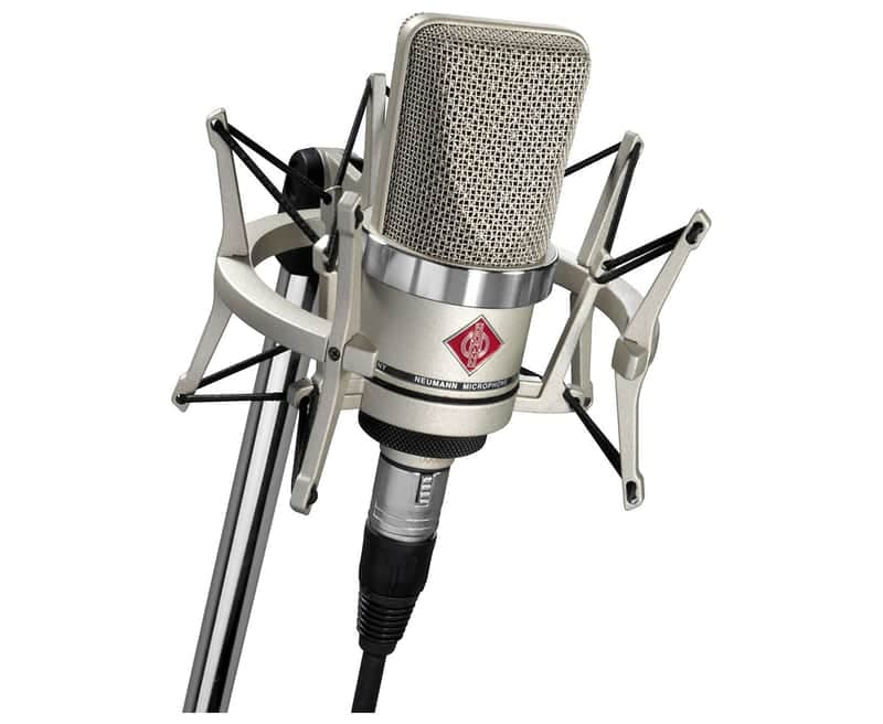 Neumann TLM102 Studio Set (Nickel) Condenser Microphone with EA4 Shockmount