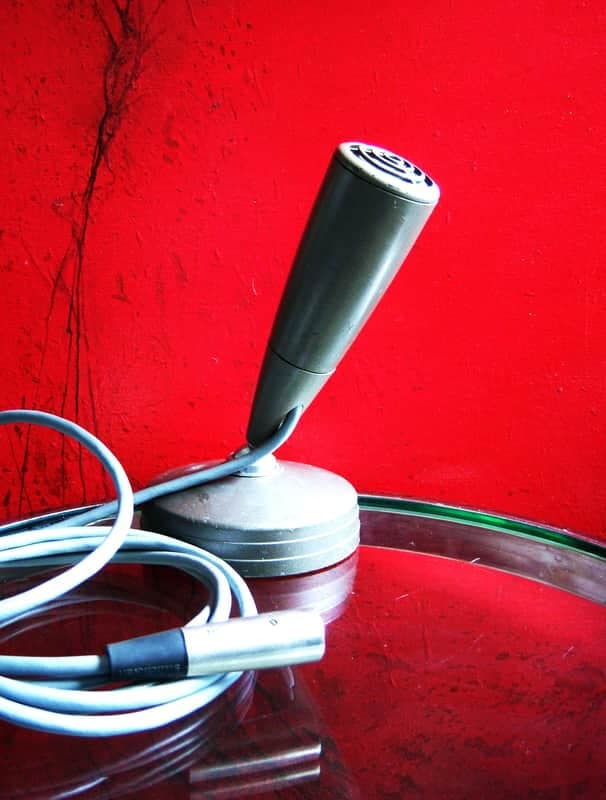 Vintage 1950's RCA BK1A dynamic microphone w accessories Low Z BK5A 77DX 44BX