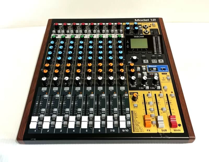 TASCAM Model 12 Multitrack Recorder / Mixer / USB Interface 2020 - Present - Black with Wood Cheeks