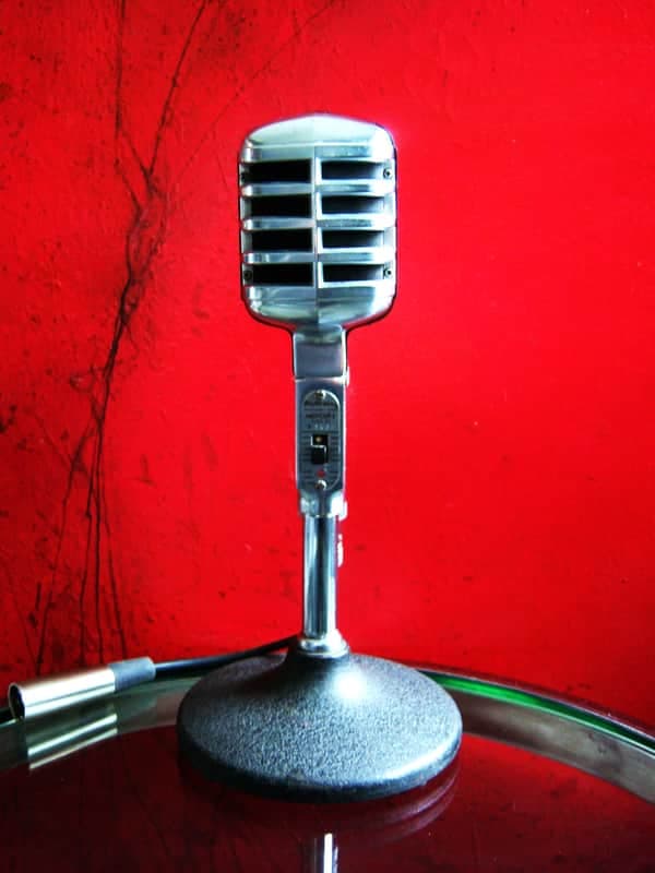 Vintage 1950's Electro-Voice 611 Mercury Omnidirectional Dynamic Microphone Hi Z w XLR cable 610 910 911