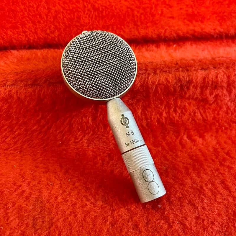 Neumann CMV-583 M8 Bayonet Microphone Capsule 1950 - Nickel figure eight M-8 original vintage