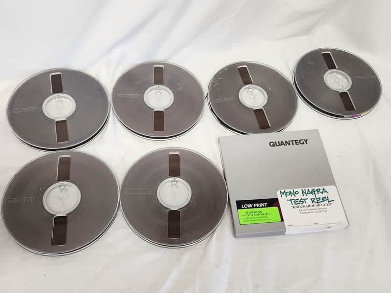 Quantegy 478 Low Print 1/4" x 1200' Mastering Audio Tape Lot Package X7