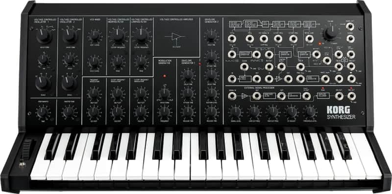 Korg MS-20 Mini 37-Key Mono Analog Synthesizer, Black