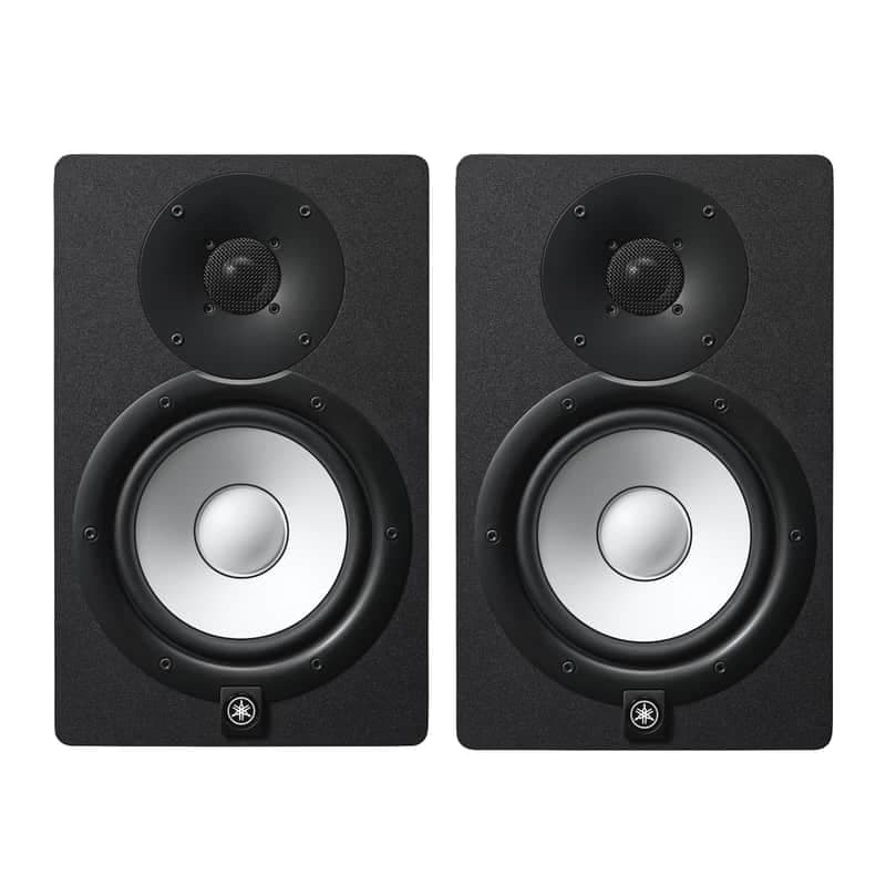 Yamaha HS7 95 Watt Professional Powered Studio Monitor Speaker (Black, 2-Pack) Bundle (2 Items)