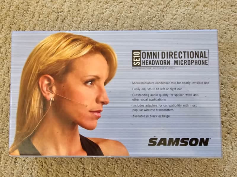 Samson SE10 Earset Microphone with Miniature Condenser Capsule 2010s - Tan