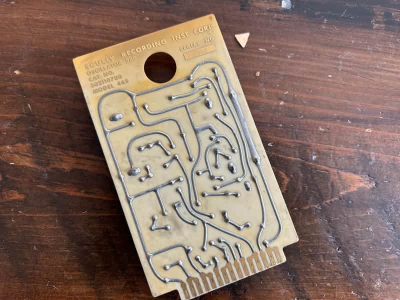 Scully Oscillator card for analog tape recorder model 465