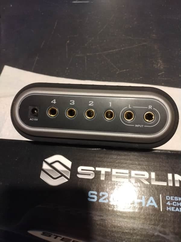 Sterling S204HA Headphone Amplifier - 4 Headphone jacks