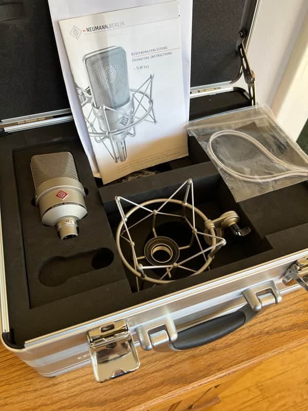 Neumann TLM 103 75th Anniversary Package with EA1 Shockmount 2010s - Silver